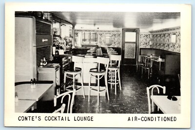 POSTCARD Conte's Cocktail Lounge Restaurant New York City Cosmopolitan Kitchen