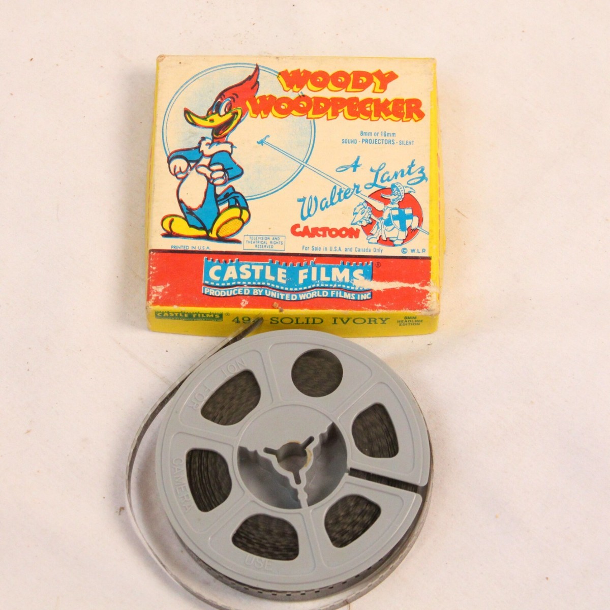 Bobine Film 35 Mm Woody Woodpecker Tomcat Combat - Film Ciné Vintage, Occasion
