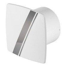 Bathroom Modern Extractor Fan Pull Cord 100mm / 4" Chrome Ventilator LB100W