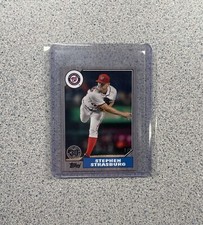 2017 Topps Baseball Mini #87-8 Stephen Strasburg 1987 Design Platinum 1/1 RARE