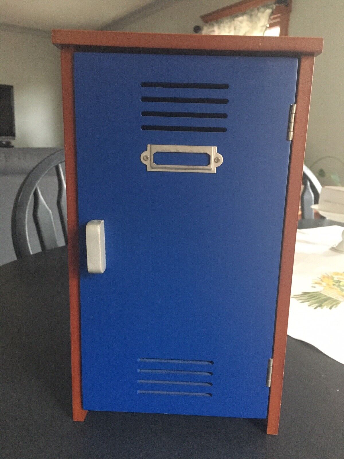 Kid Teen Wooden CD Storage Locker Blue Door