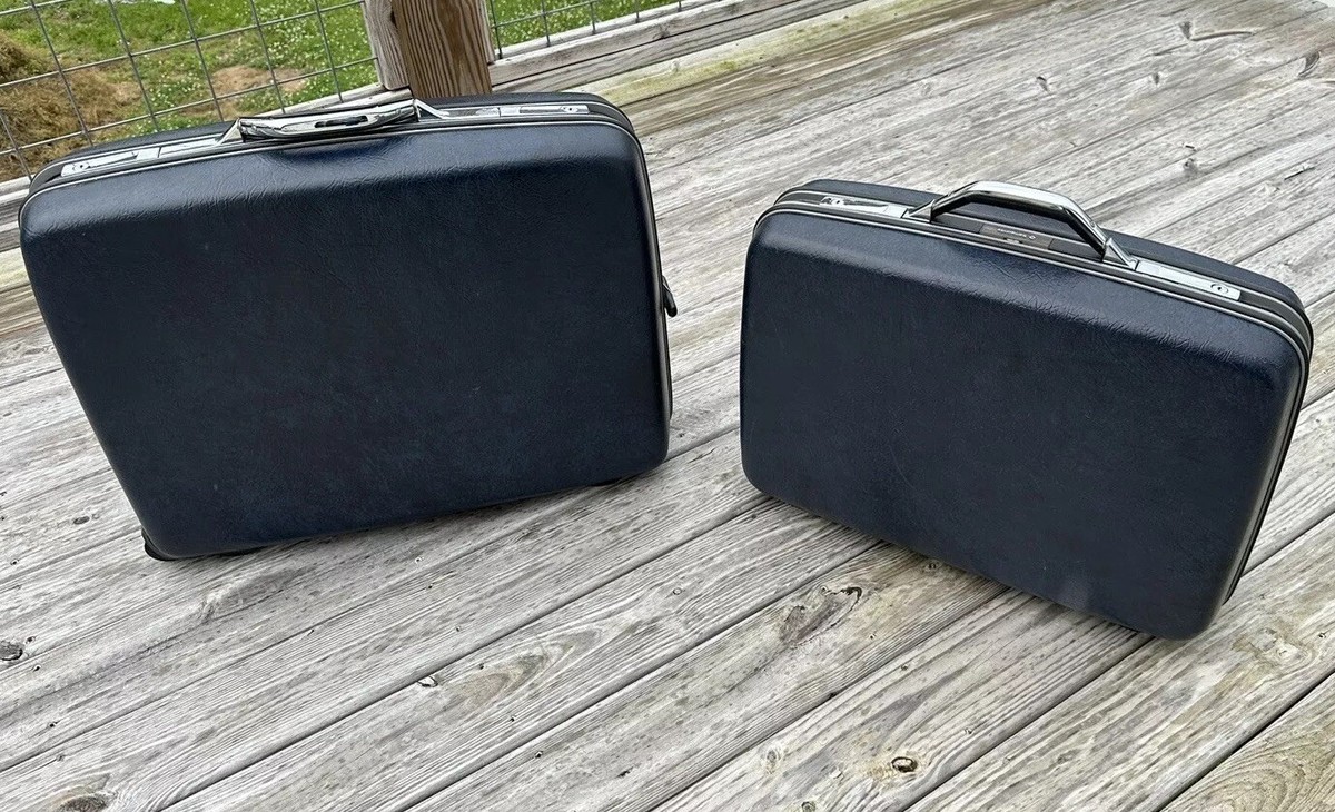 Set of 2 Samsonite Retro Travel Suitcase Luggage Hard Shell