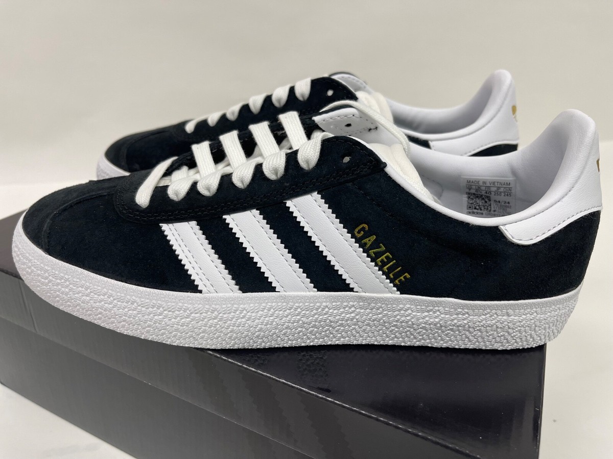 即納★大人気 モデル★adidas★GAZELLE ADV★FX6563 adidas Orginals Men's Gazelle ADV Black White Gold Sneakers