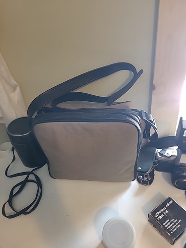 MINOLTA X-370 SLR Film Camera w/ Strap, Case, 50mm & 500mm Lens, Flash, Filters. - Picture 19 of 22