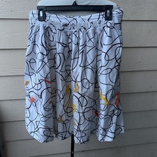 Anthropologie Maeve Shape-Swirled Skirt Full Short Colorful Casual Party Multi 4