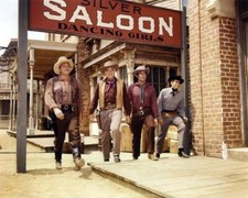 Bonanza Blocker Greene Roberts Landon by Silver Saloon Virginia City 24x30 poste