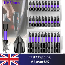 PH2 NON SLIP impact screwdriver bits set of 10, 50mm long Magnetic tips Tools