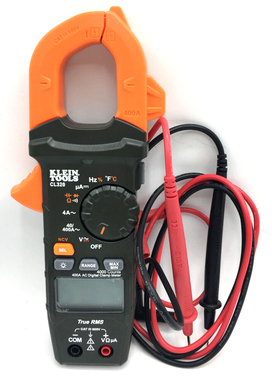 Klein Tool HVAC CL320 AutoRanging TRMS 400A AC Digital Clamp Meter