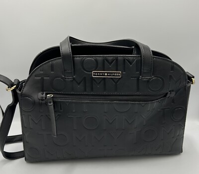 Tommy Hilfiger Black Purse with Ajustable Shoulder/Handles Straps