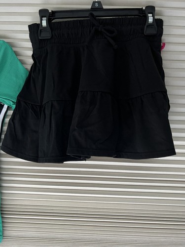 Justice Girls Size 7 Outfit Top&Skirt Soft Knit Layers Twirl Fun Built In Short - Picture 4 of 8