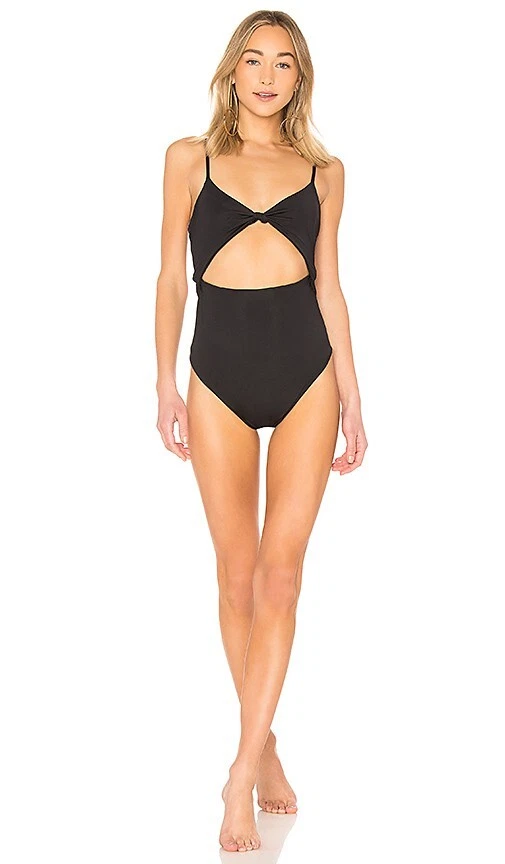 Mara Hoffman L36338 Womens Black Kia Cut Out One Piece Swimsuit Size XS - Image 3 of 4