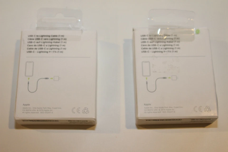 GENUINE Apple USB-C to Lightning (1m) Cable 2 PACK  MQGJ2AM/A OPEN BOX - Image 2 of 3