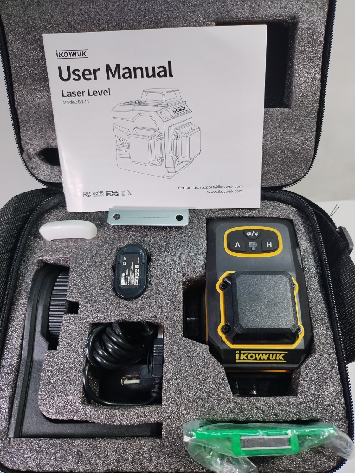 Laser Level 3x360° Cross Line Laser for Construction & Picture Hanging NEW Works