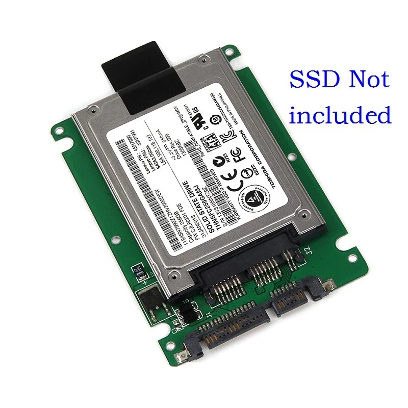 1,8" Micro SATA SSD HDD auf 2,5" SATA Adapter Konverter Karte mit 7mm Dicke - Bild 2 von 4