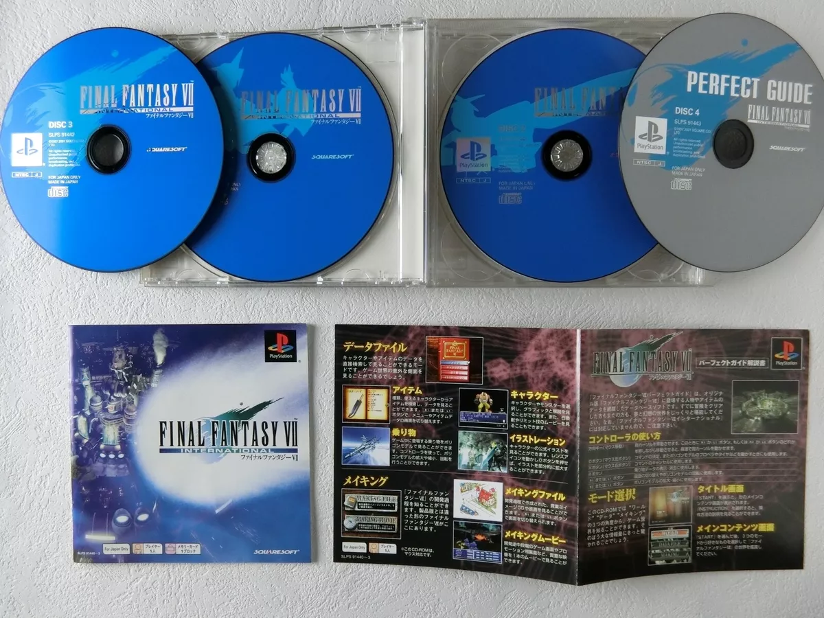 Final Fantasy 7 VII International Psone Books PS1 Sony Playstation
