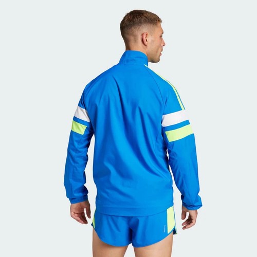 Adidas Adizero Retro Herren Laufjacke blau Run leicht reflektierend - Bild 3 von 7