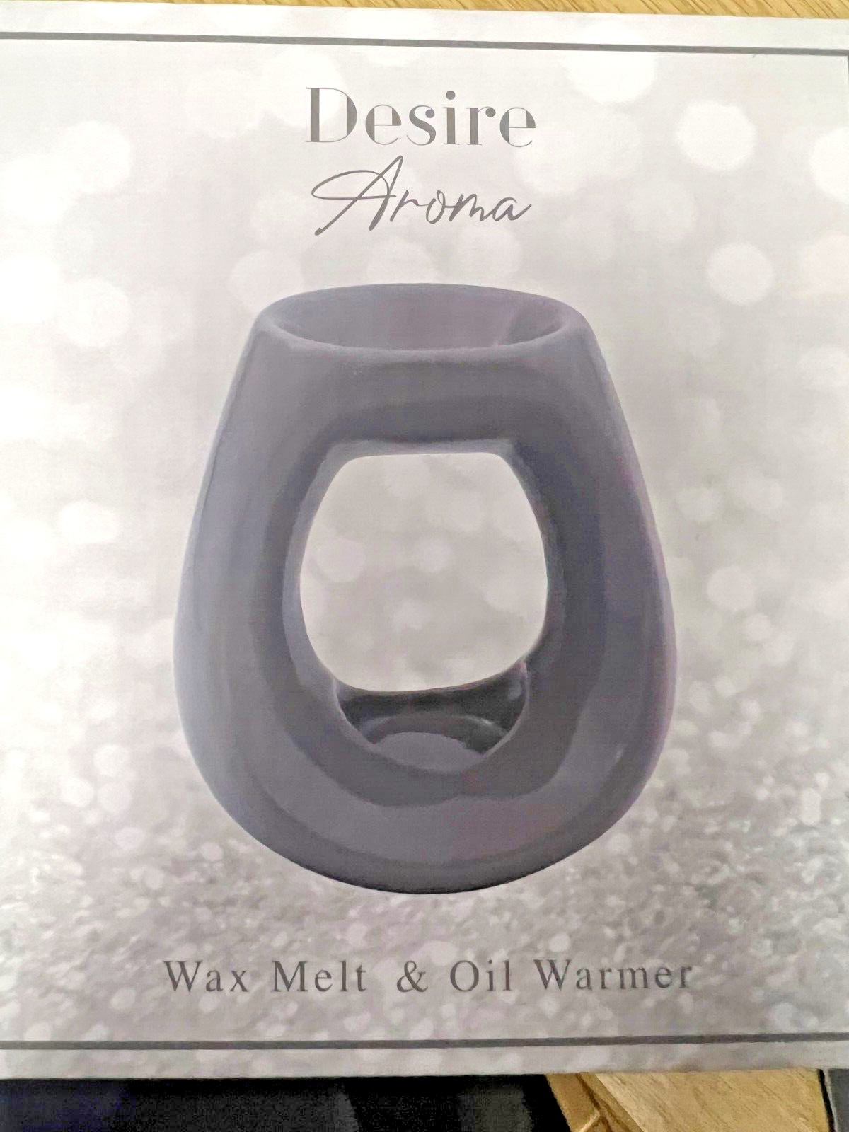 Wax Melt Oil Burner Tealight Holder GREY Ornament Gift