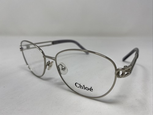 Chloé Italy CE2123 730 53-16-135 Silver Metal Full Rim Eyeglasses Frame -L26 - Picture 2 of 8