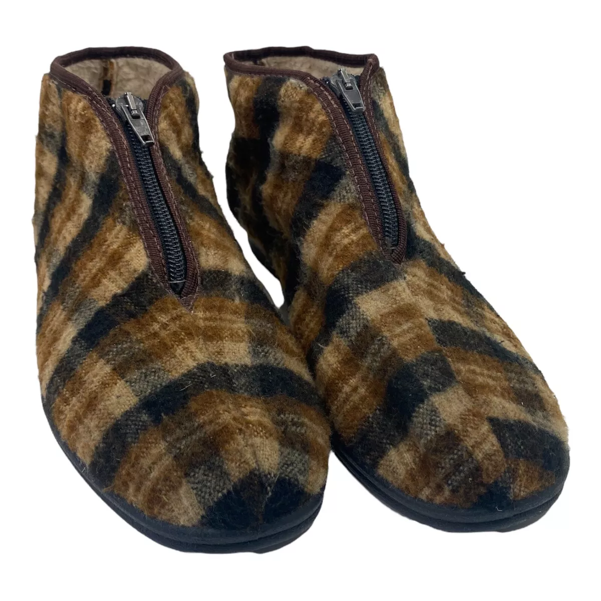 Mens zip shop up slippers