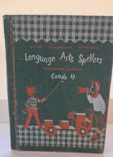 Handmade Junk Journal~ Cover Title - The Language Arts Speller ~ Varied Papers