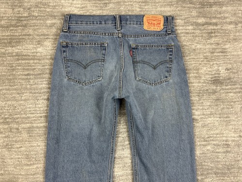 Levis 514 Jeans Boys 18 REG Medium Wash Cotton Blend Straight Leg Denim 29x29 - Picture 11 of 19