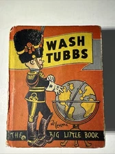 Wash Tubbs in Pandemonia 1934 Big Little Book Roy Crane Vintage Whitman