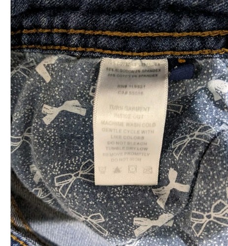 Tommy Girl Jeans Back Flap Pockets Size 11 Blue Denim 32x31 - Picture 5 of 14