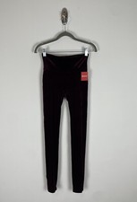 Nwt Spanx Velvet Leggings Size Small Burgundy Red Slimming Shaping Ankle Soft