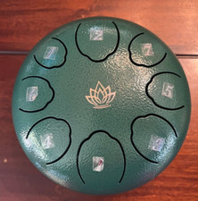 Steel Tongue Drum, 6 Inch 8 Note Steel Hand - Drum Only