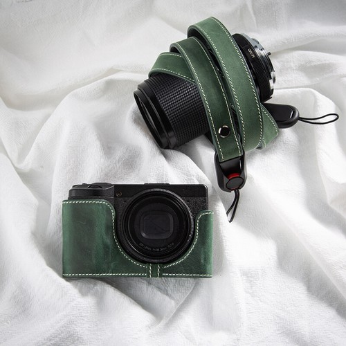 Suitable For Ricoh GR3/GR3X Genuine Leather Camera Half Case Bag Covers Handmade - Picture 39 of 40