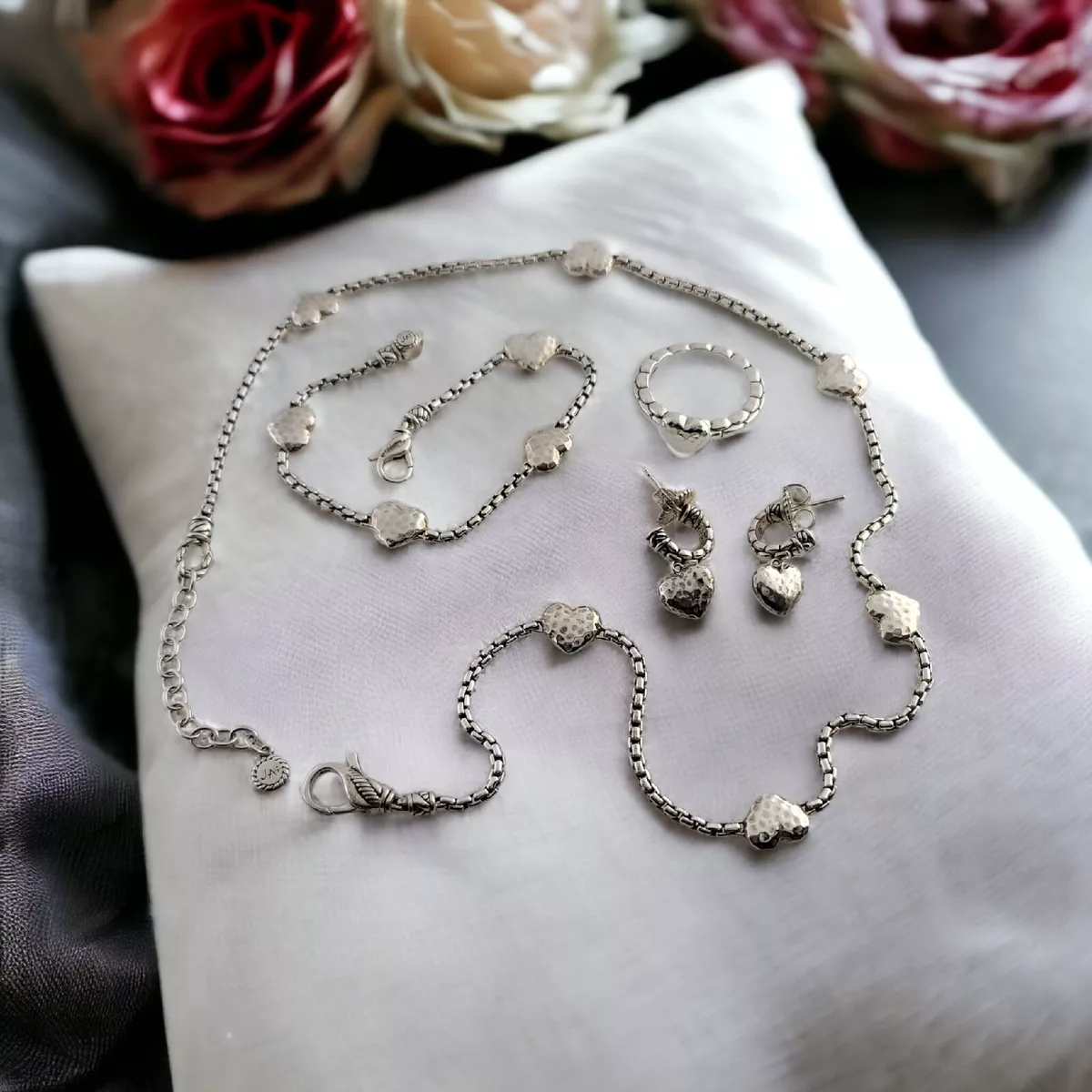 Necklace bracelet and ring set sale