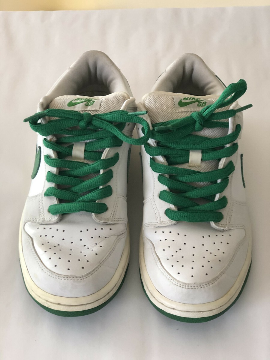 2005 NIKE DUNK SB LOW ST PATRICK'S PATTY'S DAY SIZE RARE WHITE