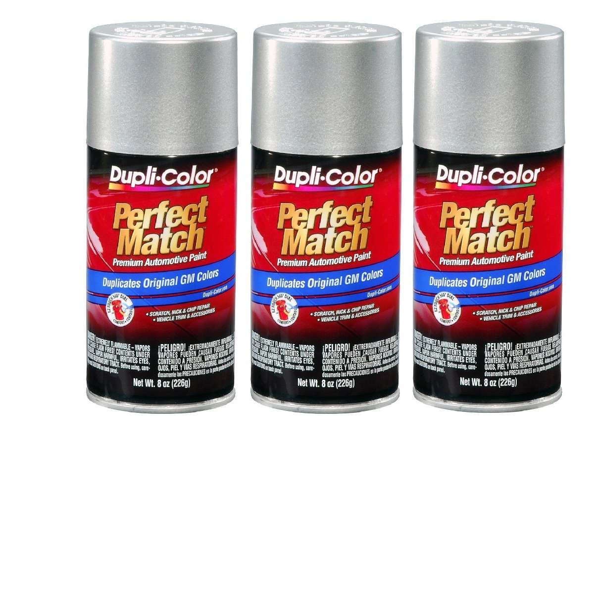 希少　COLORS販売品　サンジェルマン　タキオン化　シルバー 3 Cans-Duplicolor BGM0530 WA994L For GM Code 67 Tarnished Silver