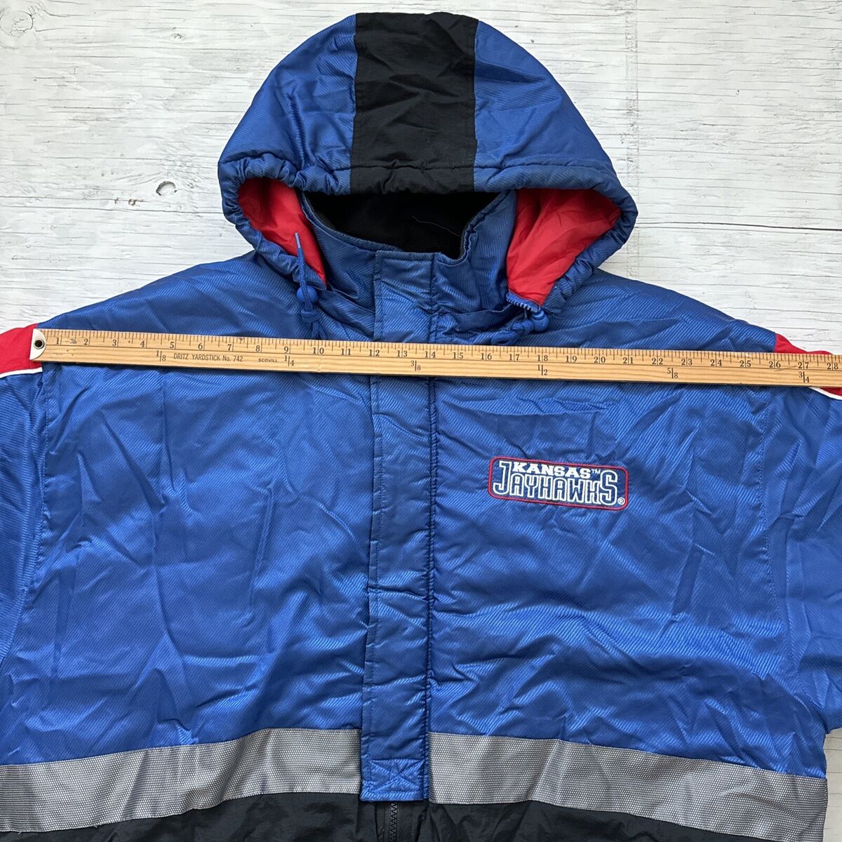 Vintage 90s NCAA Starter University of Kansas Jayhawks Full Vintage 90s NCAA Starter University of Kansas Jayhawks Full