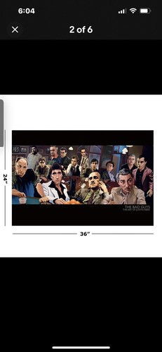 The Bad Guys - The Art Of Justin Reed - Poster (Scarface, Godfather) (36" x 24") - 第 2/6 張圖片