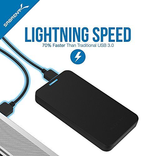Sabrent 2.5-Inch SATA to USB 3.0 Tool-free External Hard Drive Enclosure [Optim - Picture 5 of 9