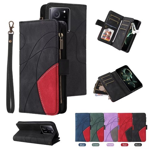 Multifunktion HandyHülle Schutz Tasche Leder Case Schutz Etui Klapp Wallet Cover