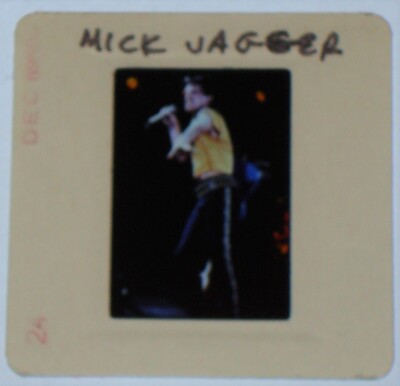 MICK JAGGER (ROLLING STONES) - Seltenes 35mm Presseagentur Foto Dia