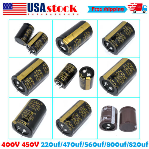 400V/450V 220uf/470uf/560uf/800uf/820uf Snap-in Aluminum Electrolytic Capacitors