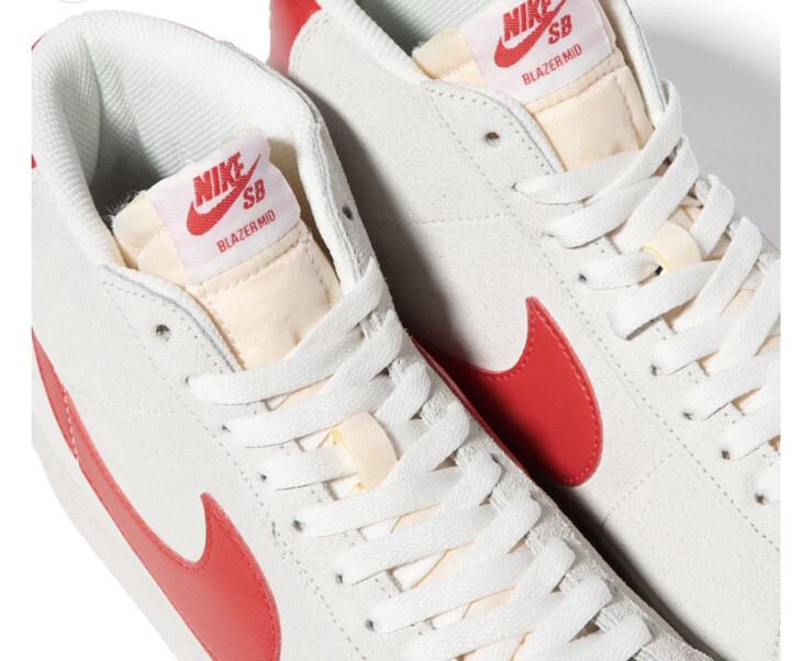 Men Nike SB Zoom Blazer Mid Sneaker Suede Summit White