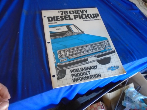 1978 chevrolet truck diesel k10 k20 sales brochure