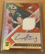 2022 Panini XR Carson Strong Auto Patch Eagles 22/75 NFL