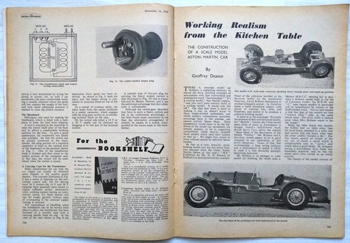 Model Engineer Magazine Vol 110 No 2795 December 16 1954 Aston-Martin Car - Picture 2 of 3
