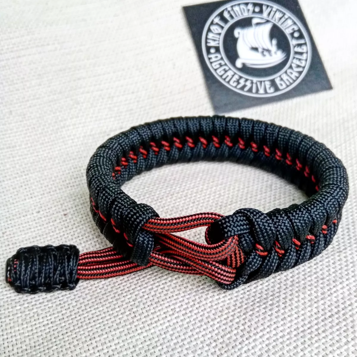 Paracord bracelet. Mad Max style. Nordic bangle. Multi - size bracelet.