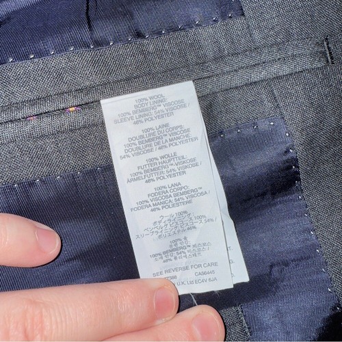 J.Crew Ludlow Gray Loro Piana Blazer Men's Size 38S Wool Office Classic FLAWED - Bild 8 von 12