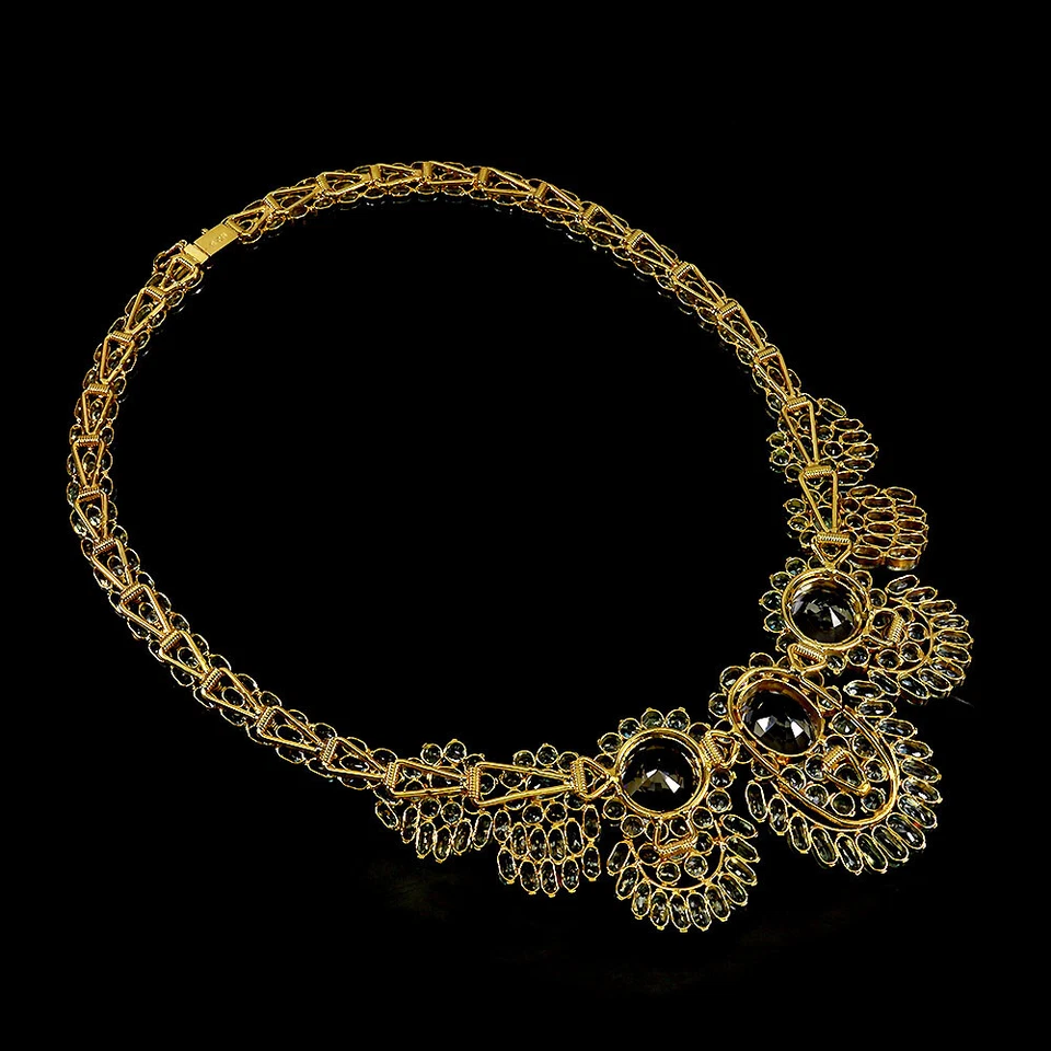 925 Argento Sterling Collana Ovale Quarzo 17x14mm Blu Zircone Gemma Fatto a Mano - Immagine 3 di 4