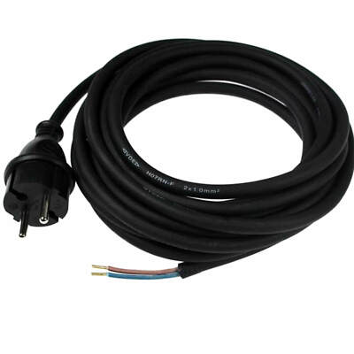 3 Meter Intertec Bohrmaschinen Anschlussleitung Netzkabel 2x 1,00mm² H05VV-F