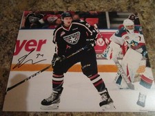 SASHA MATULA AUTOGRAPHED 8X10 MATTE PHOTO TRI CITY AMERICANS (A)