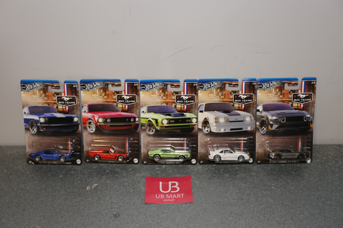 2025 Hot Wheels Silver Series Ford Mustang 60 Years Anniversary Full Set of 5