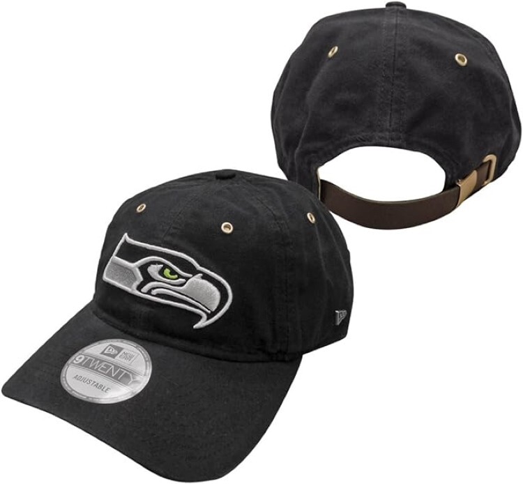 New Era Seattle Seahawks 9TWENTY Navy Canvas Adjustable Hat | eBay